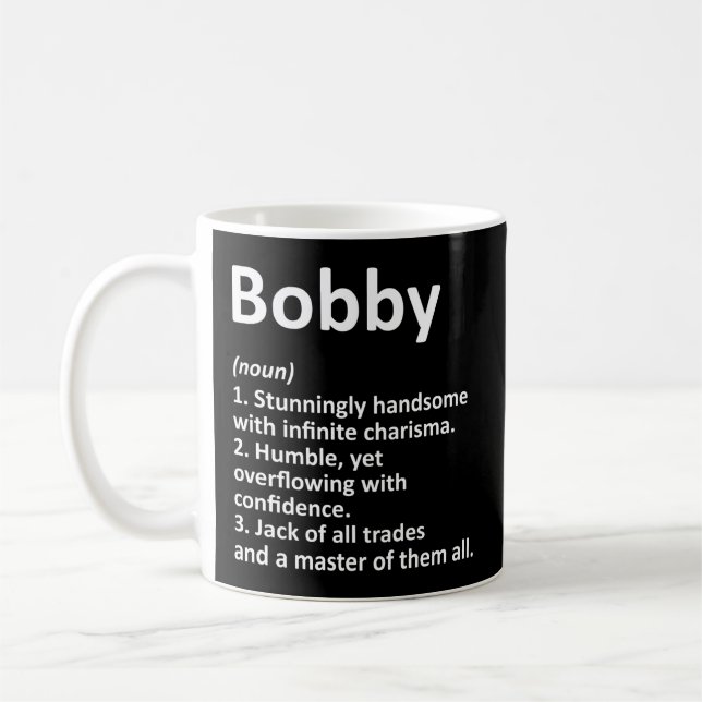 Bobby Definition Personalisiert Name Kaffeetasse (Links)