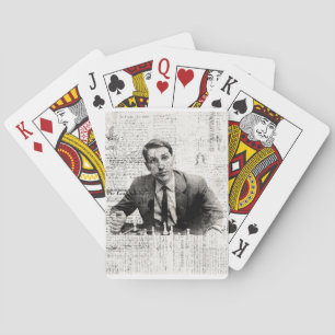 Bobby Fischer Portrait Spielkarten