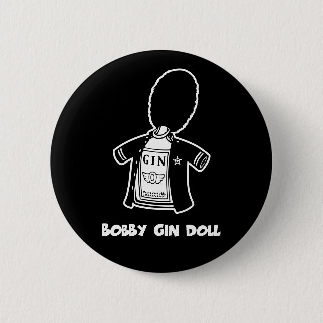 Bobby-Gin-Puppe Button (Vorderseite)
