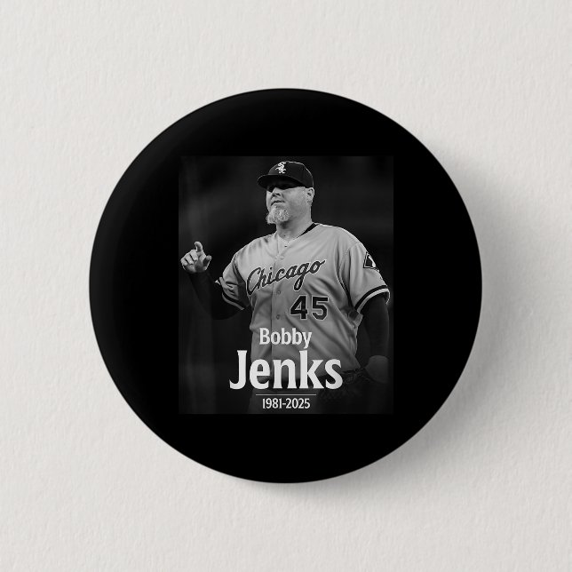 Bobby Jenks In Erinnerung 1981-2025  Button (Vorderseite)