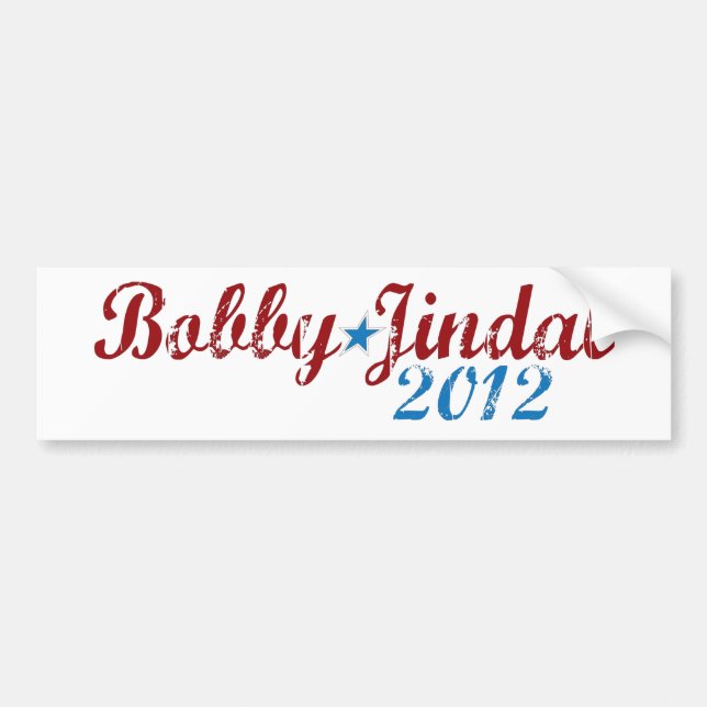 Bobby Jindal 2012 Autoaufkleber (Vorne)