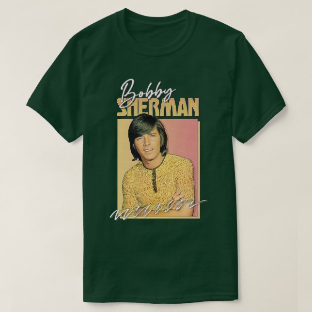 Bobby Sherman Retro ästhetisches Fandesign der 70e T-Shirt (Design vorne)