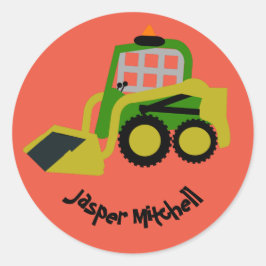 Bobcat Bagger Runder Aufkleber