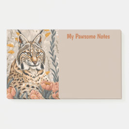 Bobcat Cat Boho My Pawsome Personal Post-it Klebezettel
