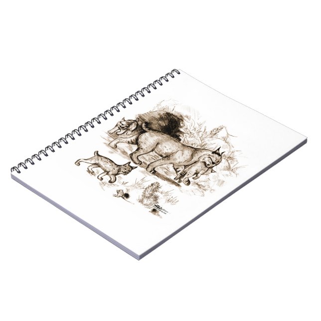 Bobcat Familie Notizblock (Linke Seite)