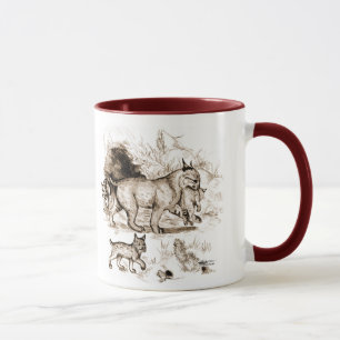 Bobcat Familie Tasse