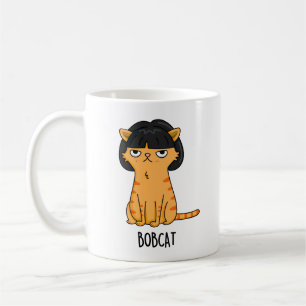 Bobcat Funny Cat Bob Hair Puff Kaffeetasse