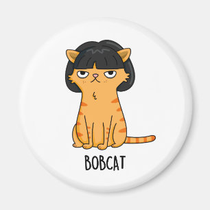 Bobcat Funny Cat mit Bob Fairpuff Magnet