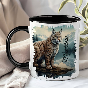 Bobcat im Rock Mountain Wilderness Gebiet Tasse