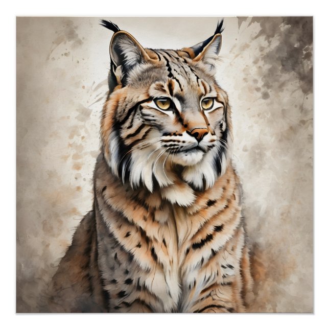Bobcat no 3 Glossy Poster (Vorderseite)