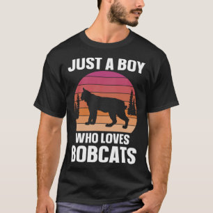 Bobcat nur ein Junge, der Bobcats Liebe, Vintag T-Shirt