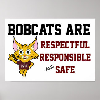 Bobcat School regiert verantwortungsbewusst und si Poster
