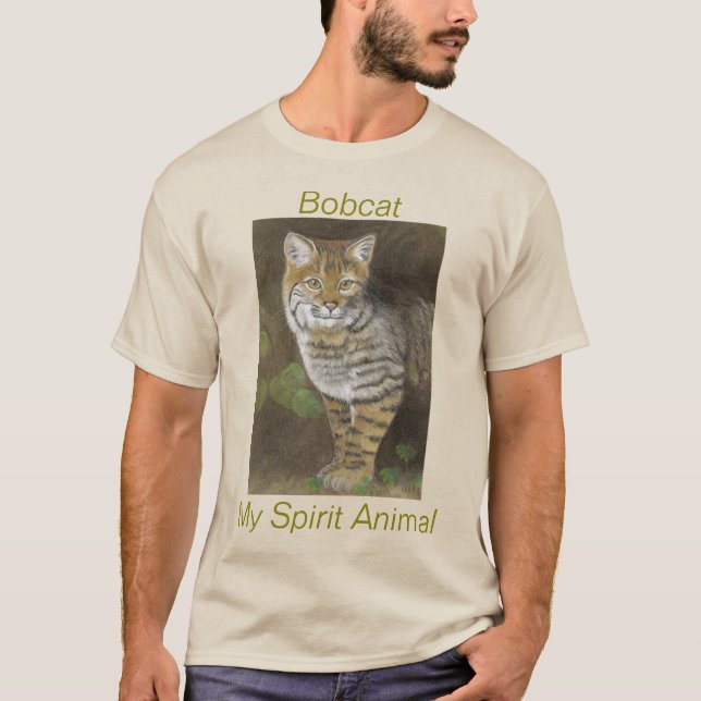 Bobcat Spirit Animal T-Shirt (Vorderseite)