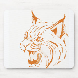 Bobcat Wildlife Feline Cat Wild Cat Animal Tiger Mousepad