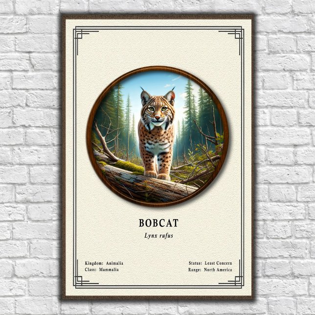 Bobcat Zoologie Serie Poster (Von Creator hochgeladen)