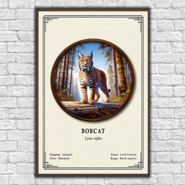 Bobcat Zoologie Serie Poster (Von Creator hochgeladen)
