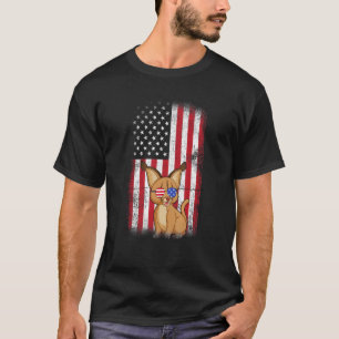 Bobcats American Flag Boys Girls Damen Vierter T-Shirt