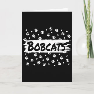 Bobcats Maskottchen Schulgeist Männer Frauen Leopa Karte