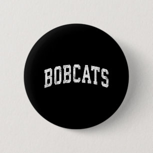 Bobcats Maskottchen Vintage Athletik Sport Name De Button