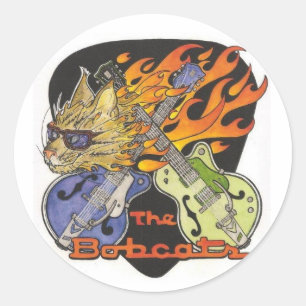 Bobcats Round Aufkleber