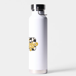 Bobcats-Schachbrett-Wasserflasche: Gold Trinkflasche