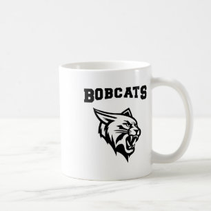 Bobcats Sport mit Mascot Aufkleber Kaffeetasse