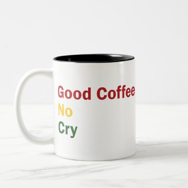 BobCoffee Zweifarbige Tasse (Links)