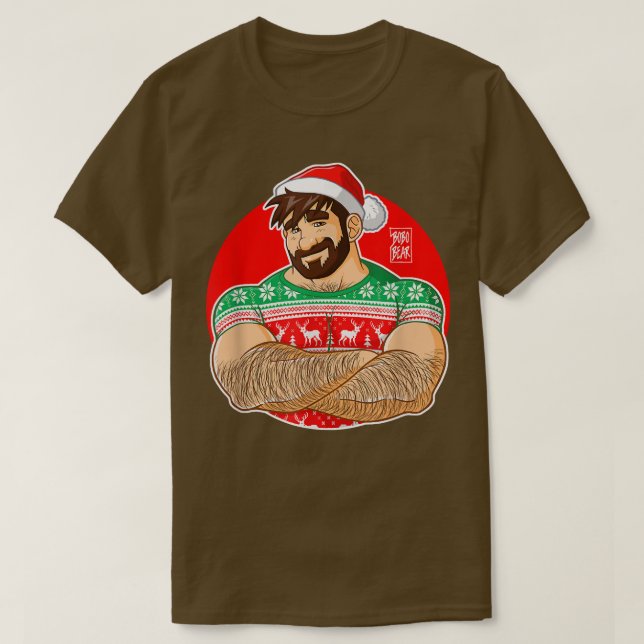 Bobo Bear - Adam mag es, zu Weihnachten die Arme z T-Shirt (Design vorne)