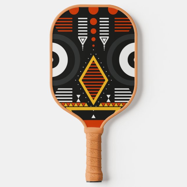 Bobo Bwa Tribal Art Pickleball Schläger (Vorderseite)