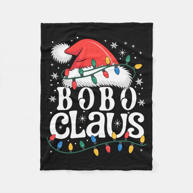 Bobo Claus Funny Xmas Christmas Grandma Holiday St Fleecedecke (Vorderseite)