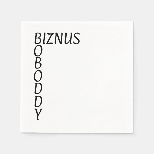 BOBODDY - Creed ist der glänzende Moment vom Büro! Serviette (Vorderseite)