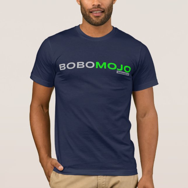 BoboMojo auf der Marine T-Shirt (Vorderseite)