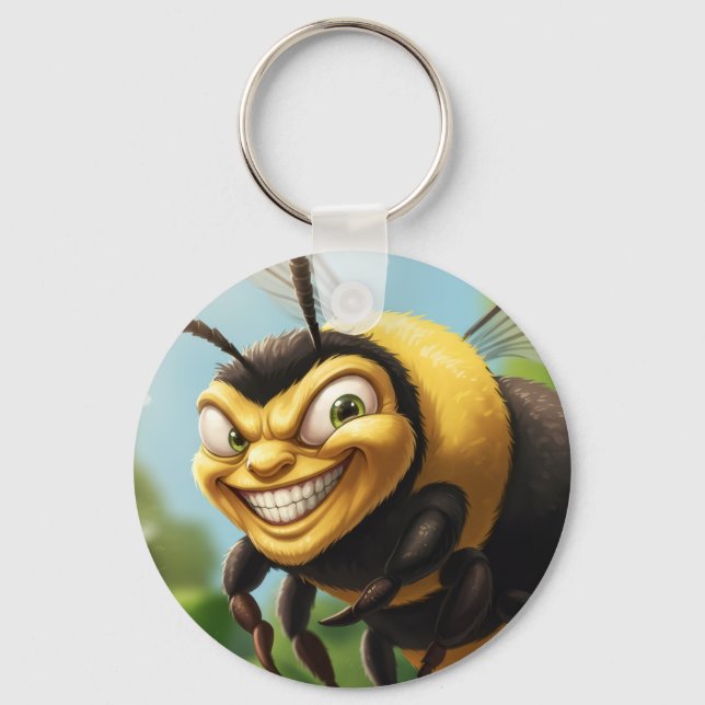 Bob's Bees Sleutelhanger Evil Smile Bee Schlüsselanhänger (Vorderseite)
