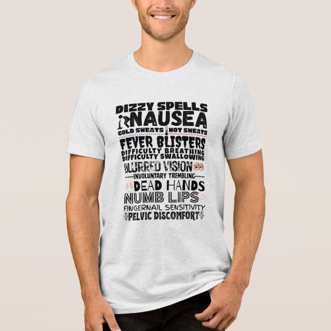 Bobs Symptome Tri-Blend Shirt (Vorderseite)