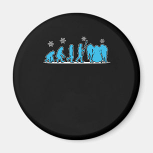 Bobsled Evo Winter Sports Fans Geschenk Magnet