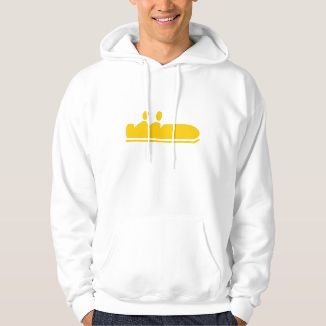 Bobsled - gelb hoodie (Vorderseite)