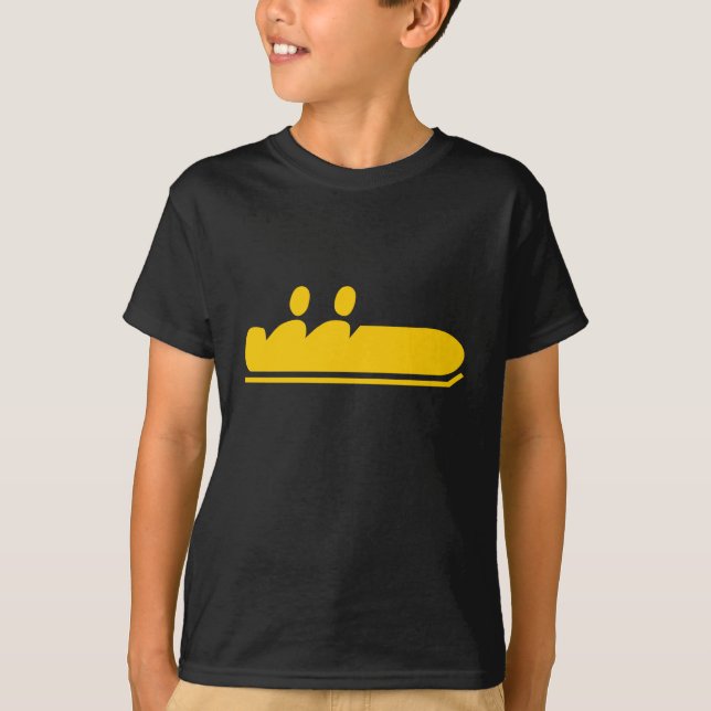 Bobsled - gelb T-Shirt (Vorderseite)