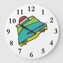 Bobsled Große Wanduhr