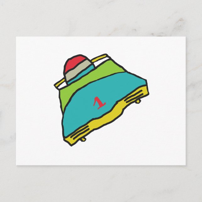Bobsled Postkarte (Vorderseite)