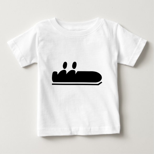 Bobsled - Schwarz Baby T-shirt (Vorderseite)