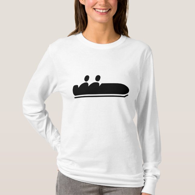 Bobsled - Schwarz T-Shirt (Vorderseite)