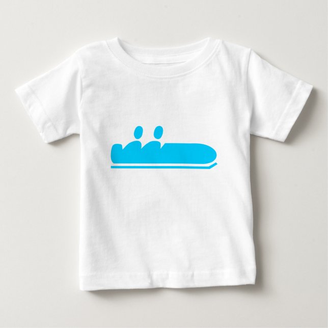 Bobsled - Sky Blue Baby T-shirt (Vorderseite)