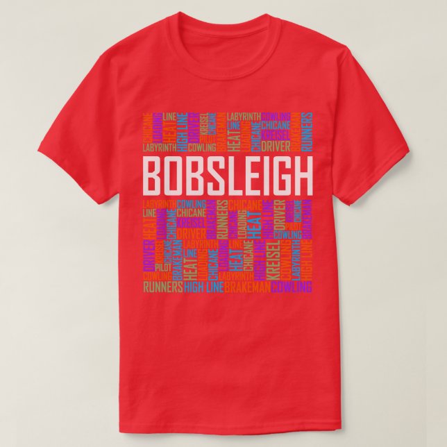 Bobsled Words T-Shirt (Design vorne)