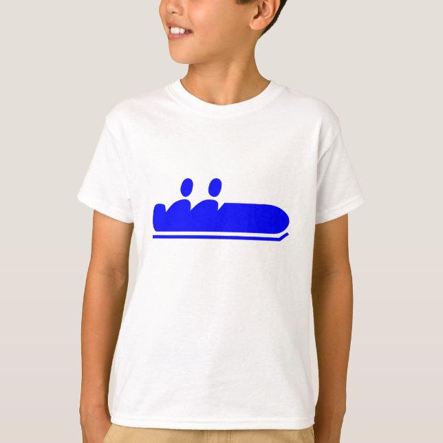 Bobsleigh - Blau T-Shirt (Vorderseite)