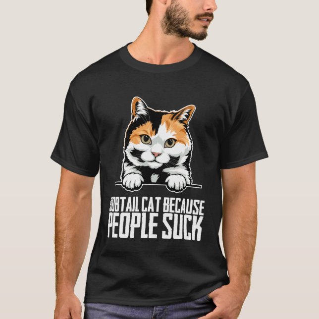 Bobtail  Bobtail-Katze  Bobtail-Mutter  6 T-Shirt (Vorderseite)