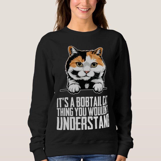 Bobtail cat  Bobtail mom  Bobtail dad  1 Sweatshirt (Vorderseite)