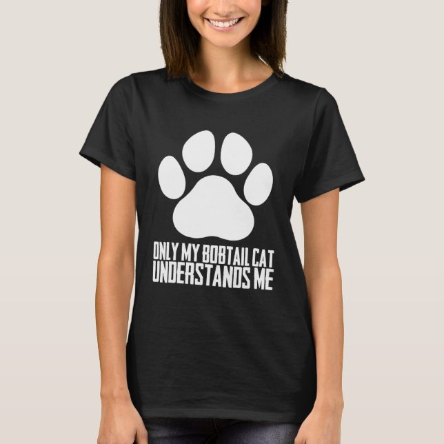 Bobtail-Katze  Bobtail  Bobtail-Kätzchen  4 T-Shirt (Vorderseite)
