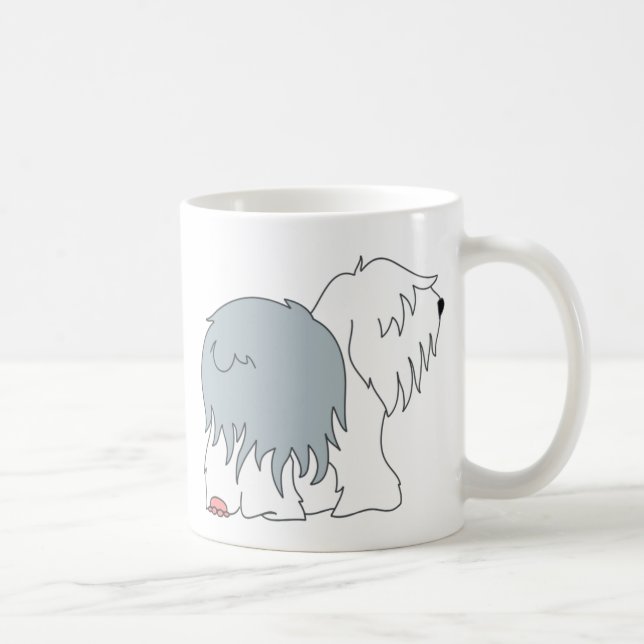 Bobtail Schäferhund Kaffeetasse (Rechts)