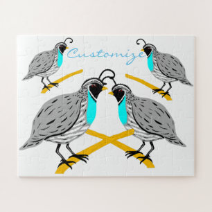 Bobwhite Blue-throated Quail Thunder_Cove Puzzle