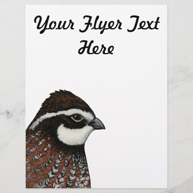 Bobwhite Quail Head Flyer (Vorne)